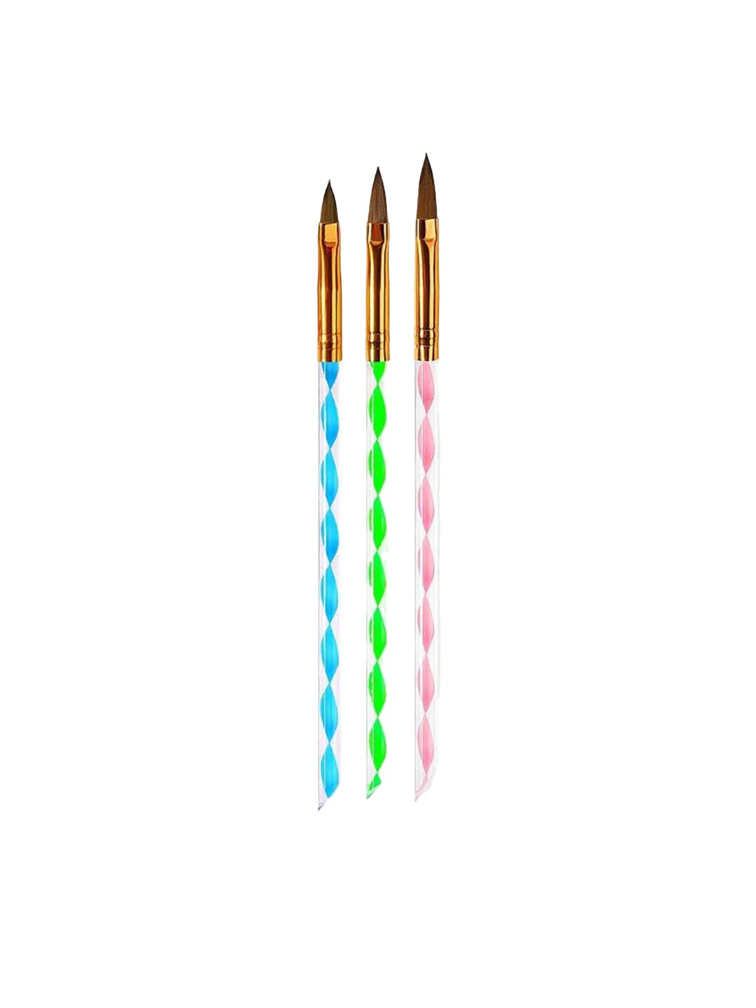 

Scheibe Set Of 3 Nail Art Brushes, Green