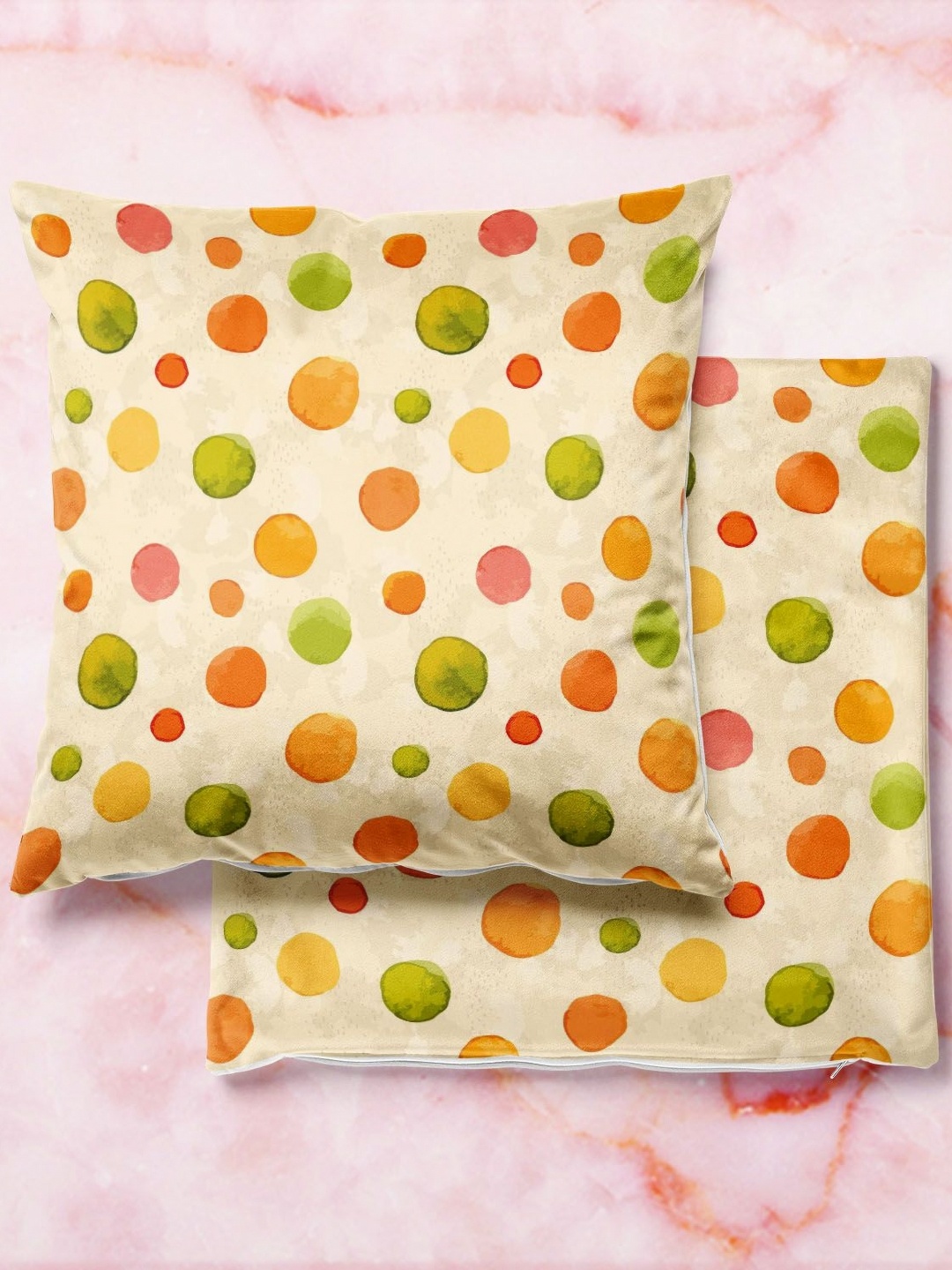 

ArtzFolio Multicoloured Set of 2 Square Cushion Covers, Multi