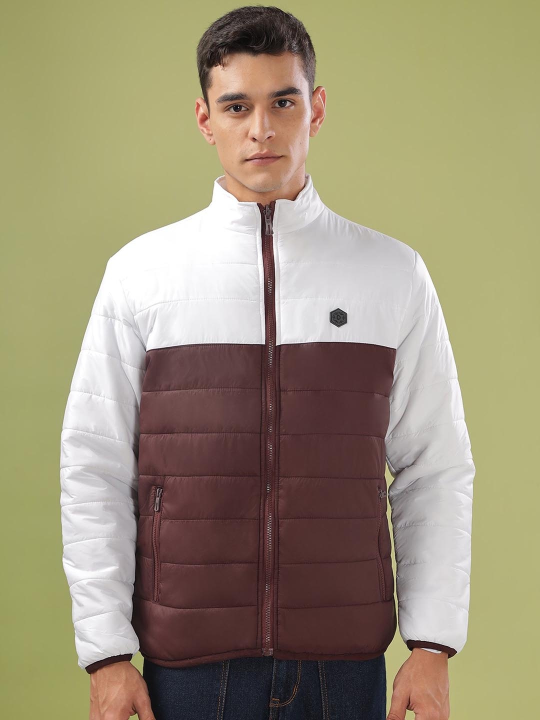 

Dollar Men Lightweight Bomber Jacket, Red