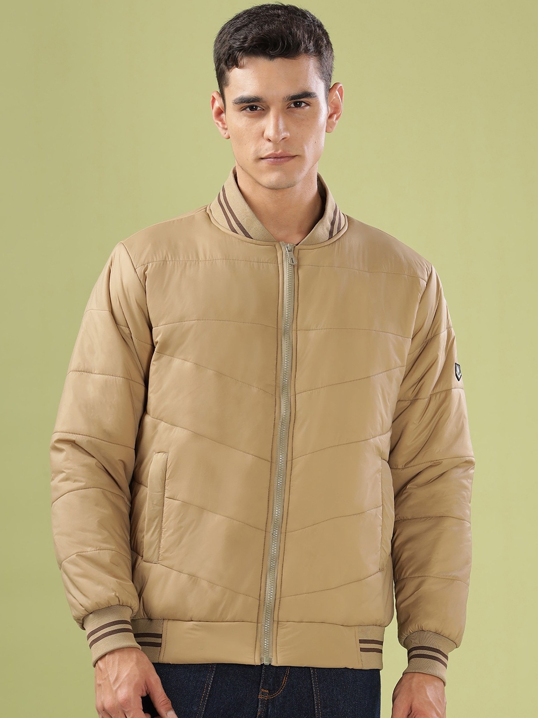 

Dollar Men Lightweight Bomber Jacket, Khaki