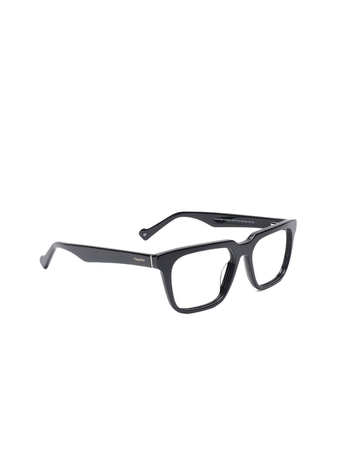 

Specsmakers Unisex Full Rim Rectangle Frames FSFBKSBK53HAP1210-, Black