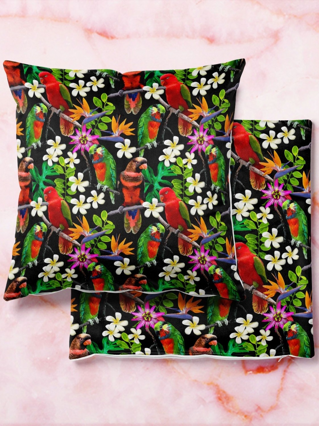 

ArtzFolio Multicoloured Set of 2 Square Cushion Covers, Multi