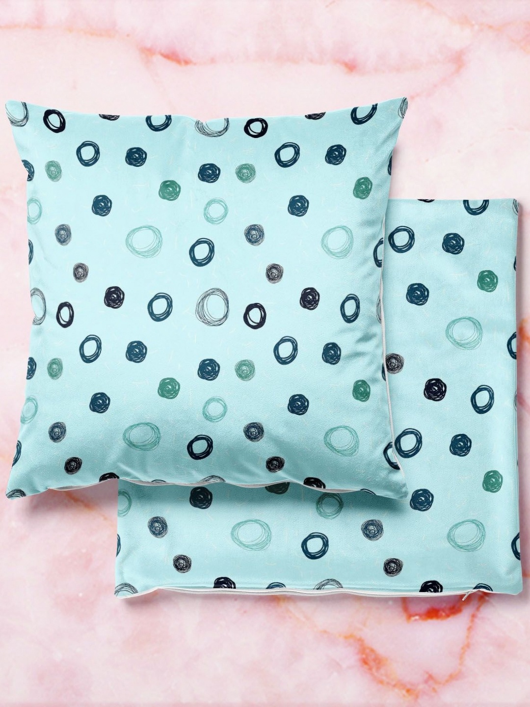 

ArtzFolio Multicoloured Set of 2 Square Cushion Covers, Multi