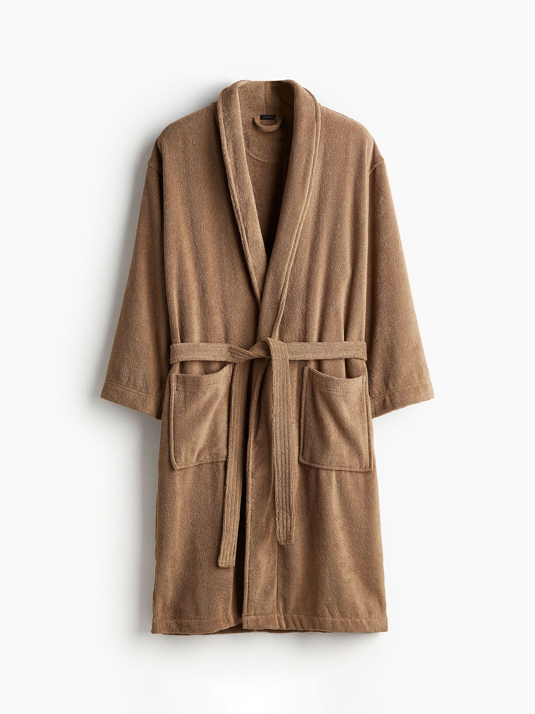 

H&M Cotton Terry Dressing Gown, Beige