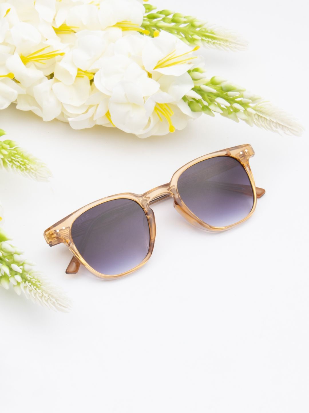 

Ted Smith Unisex Wayfarer Sunglasses with UV Protected Lens WINNIE_C5, Brown