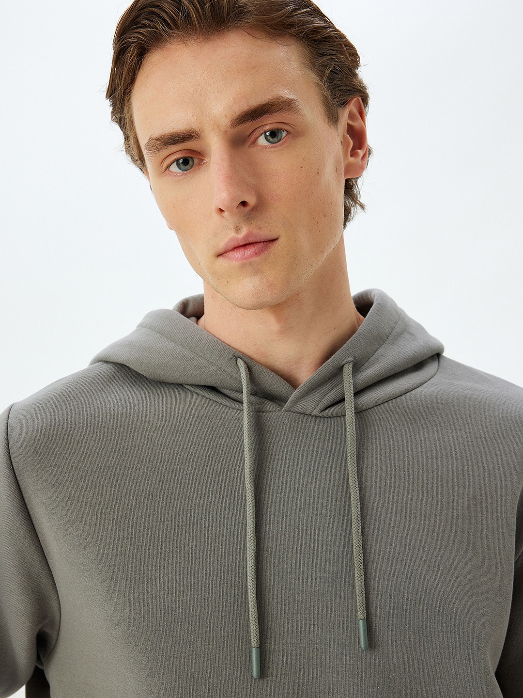 

Koton Men Hooded Pullover Sweatshirt, Grey