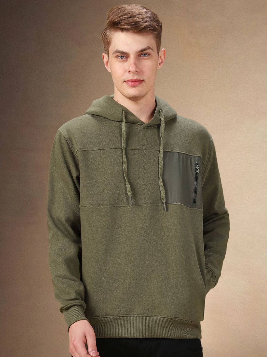 

Dennis Lingo Men Hooded Sweatshirt, Olive