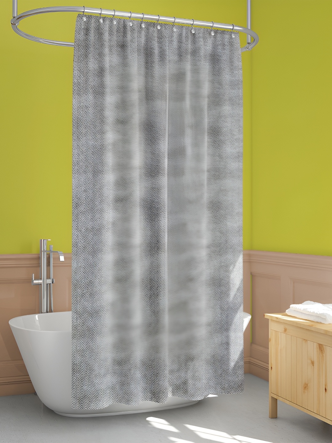 

ArtzFolio Single Piece Waterproof Polyester Shower Curtain, Multi