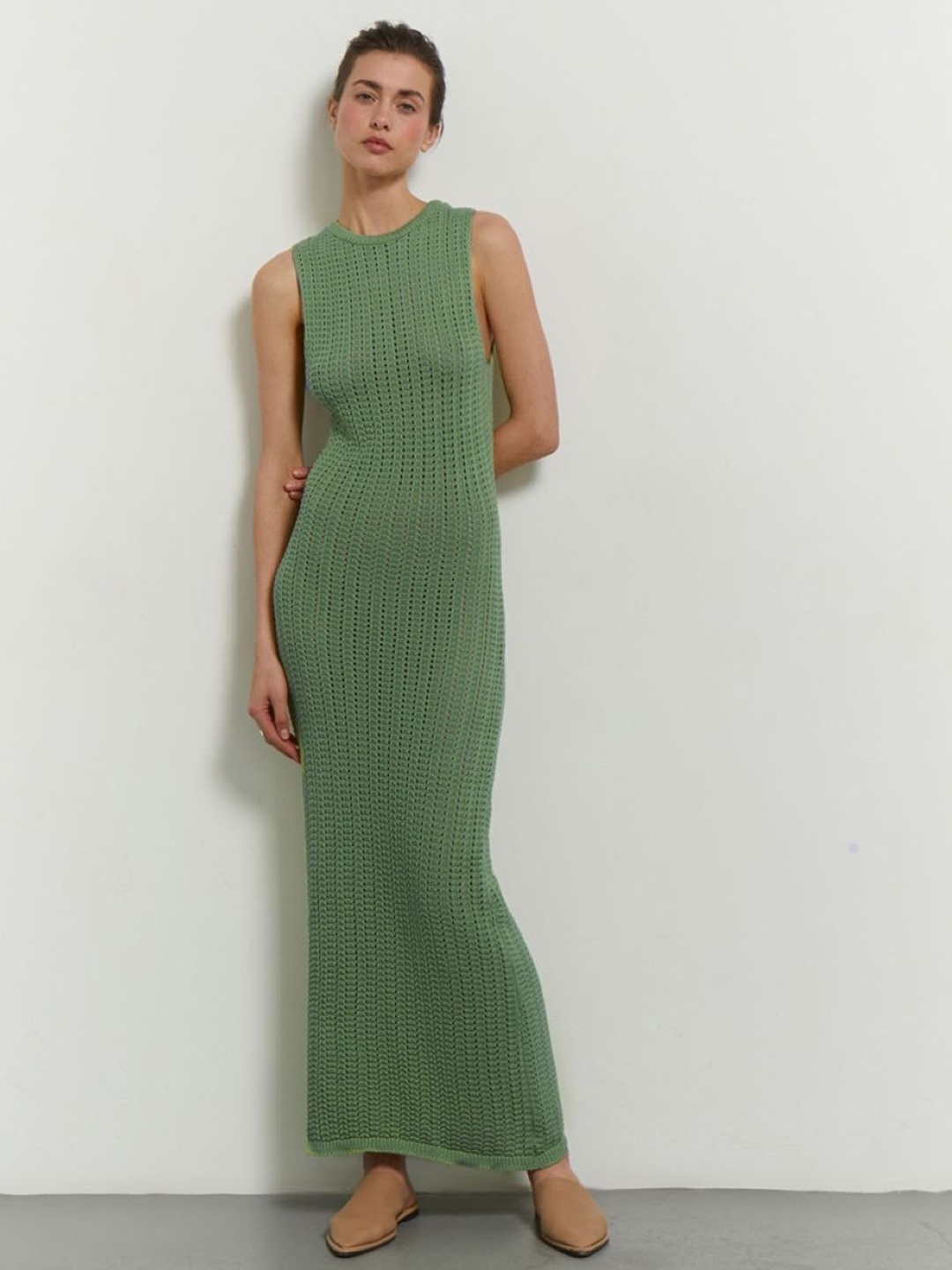 

HERE&NOW Women Bodycon Maxi Dress, Green