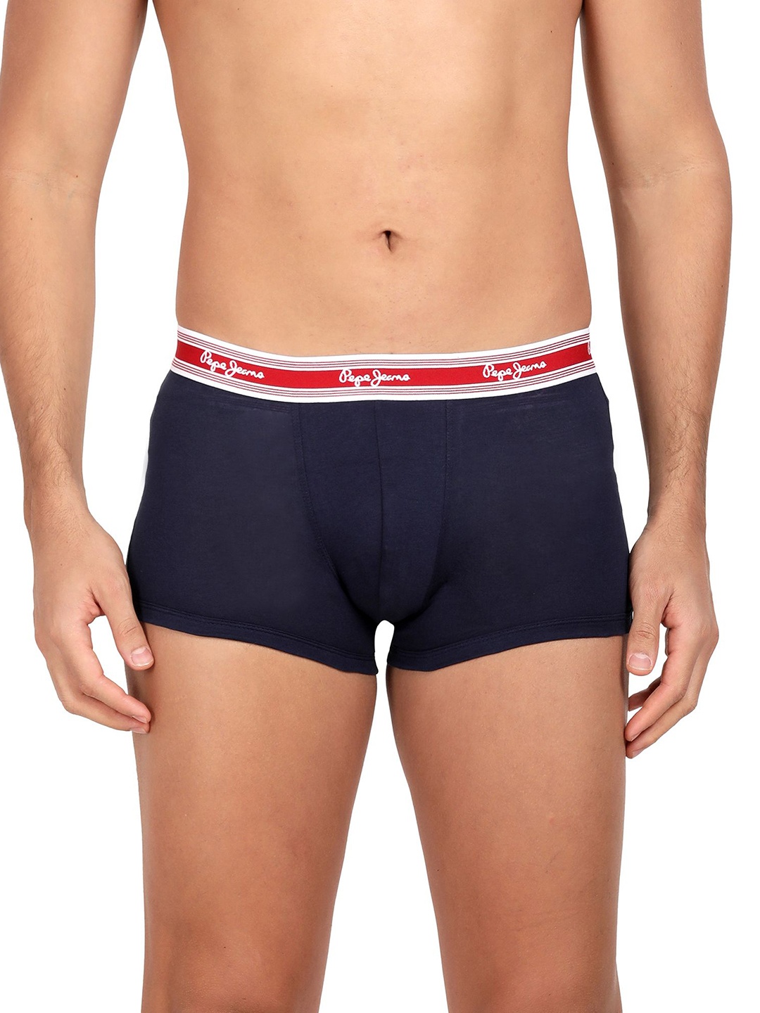 

Pepe Jeans Men Cotton Mid-Rise Cotton Trunks - CLT03-01-TRB, Blue