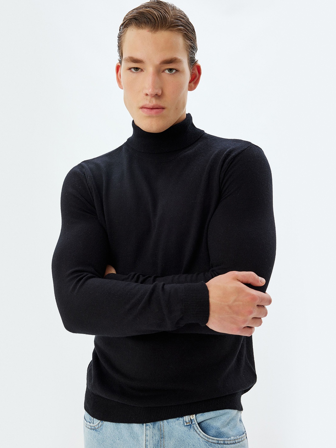 

Koton Men Casual Pullover Sweaters, Black