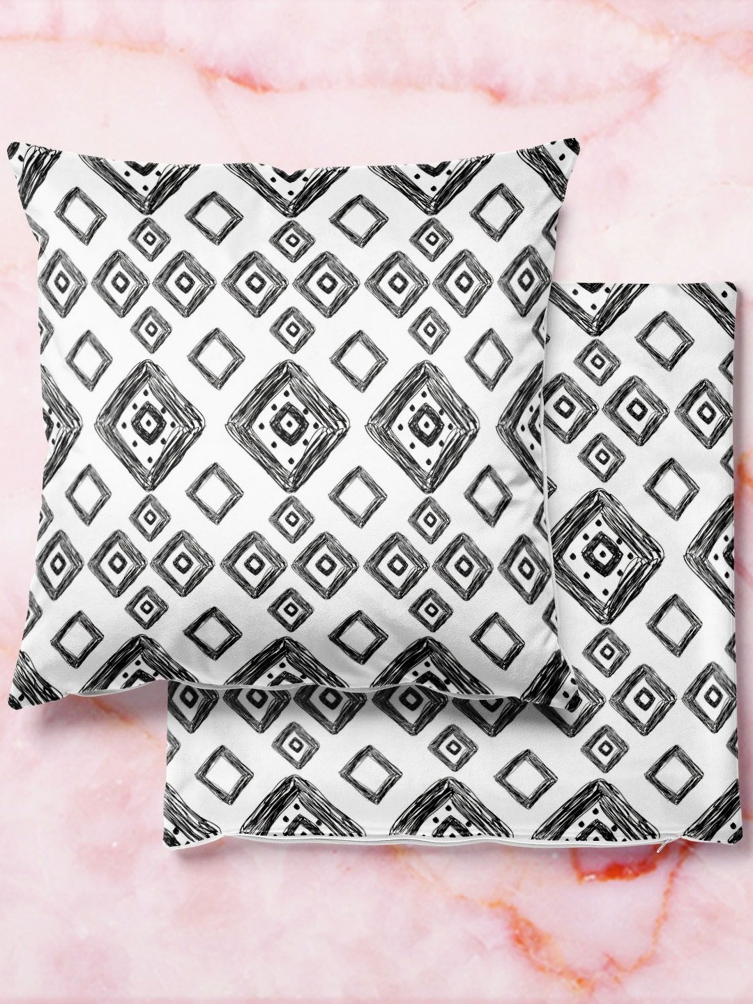 

ArtzFolio Multicoloured Set of 2 Velvet Square Cushion Covers, Multi