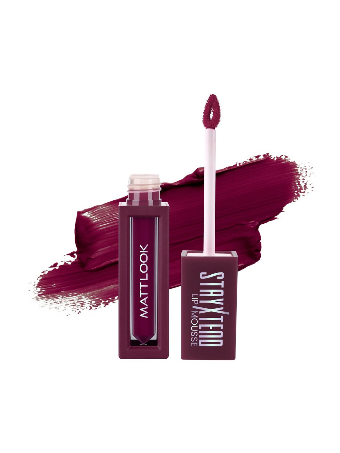 

MATTLOOK Stayxtend Set Of 2 Lip Mousse Enriched With Vitamin E 4ml Each - Mallow Wine 15, Purple