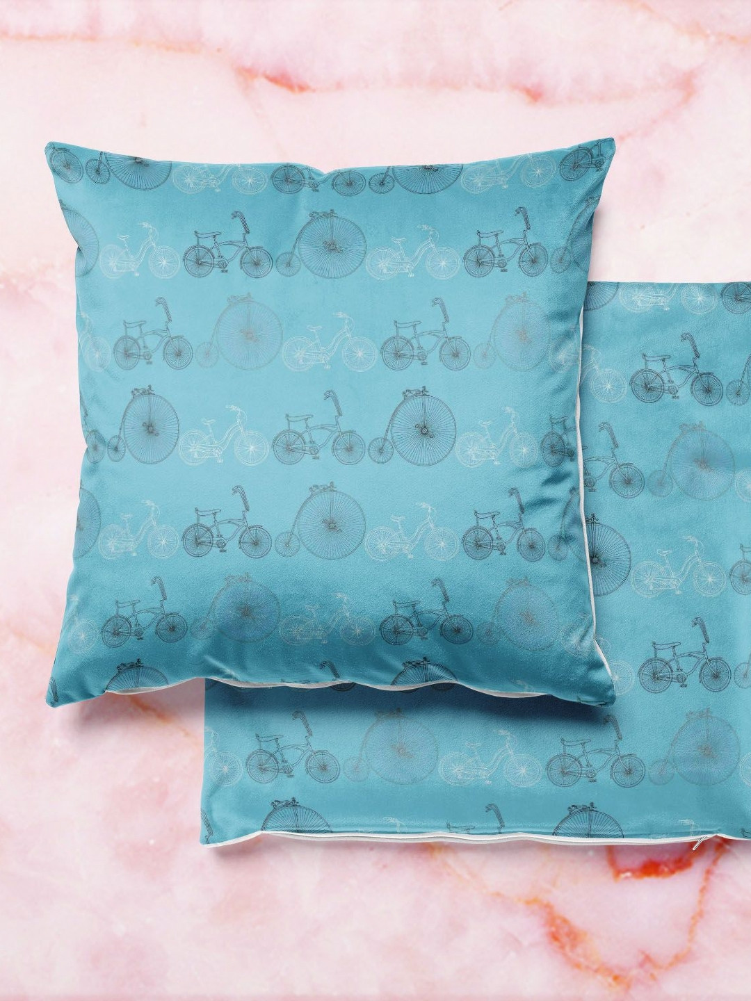 

ArtzFolio Multicoloured Set of 2 Velvet Square Cushion Covers, Multi