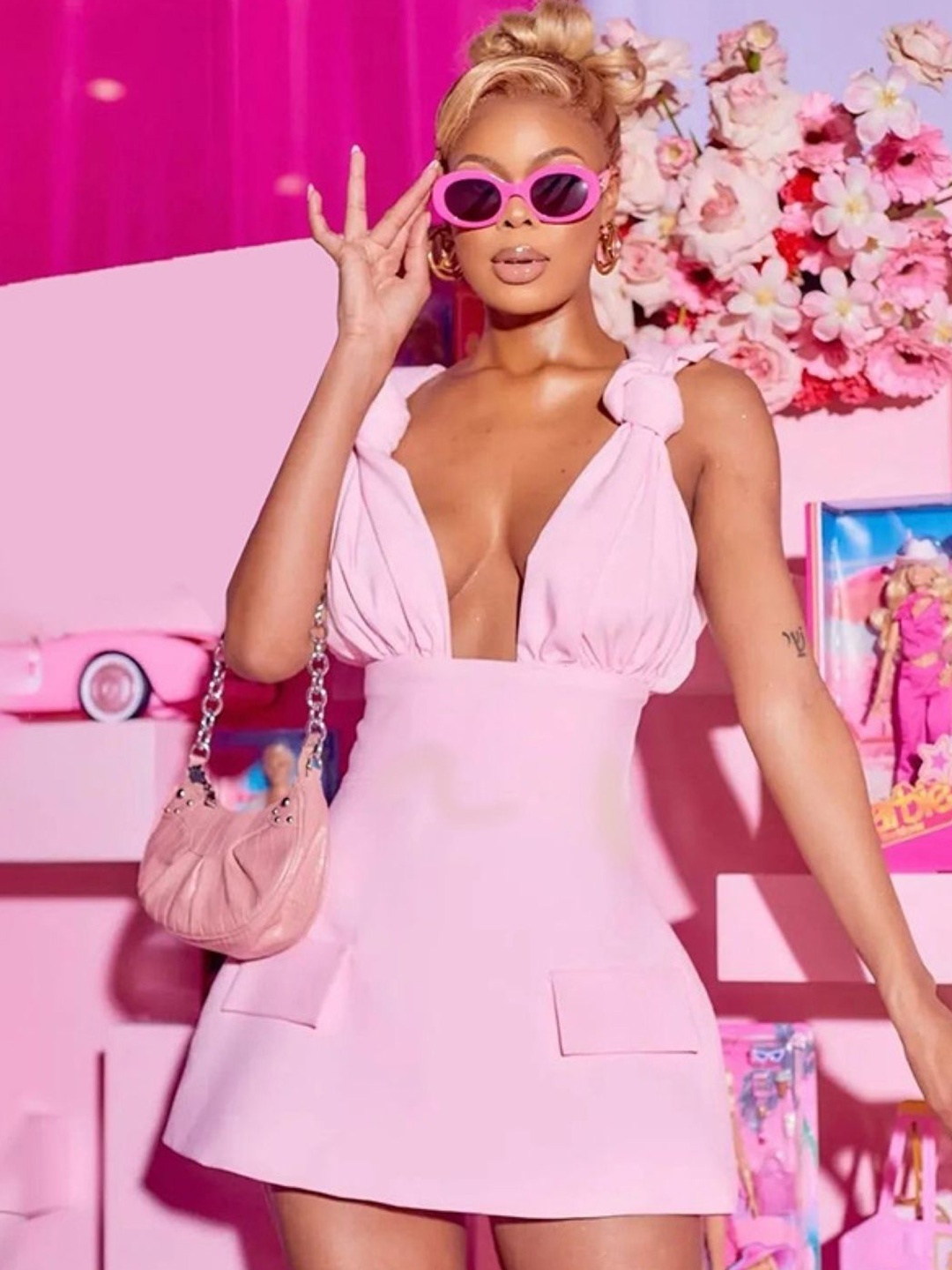 

KPOP Women A-Line Dress, Pink