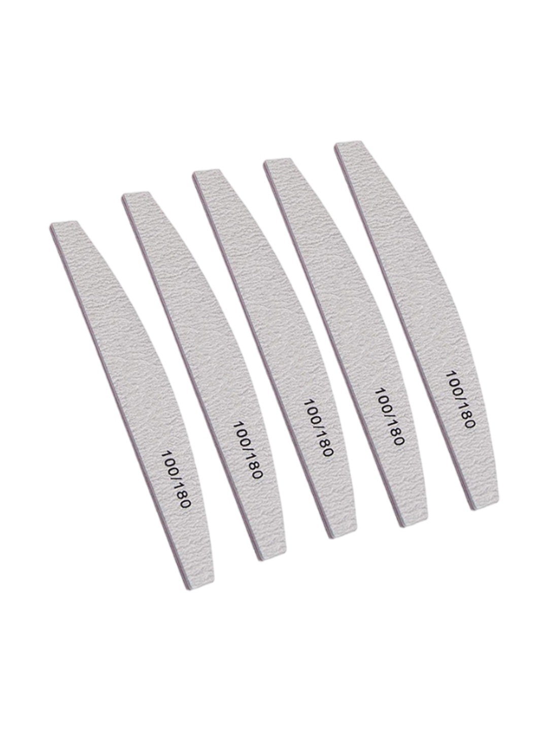 

Scheibe Set Of 5 D Shape Nail Buffer, Grey