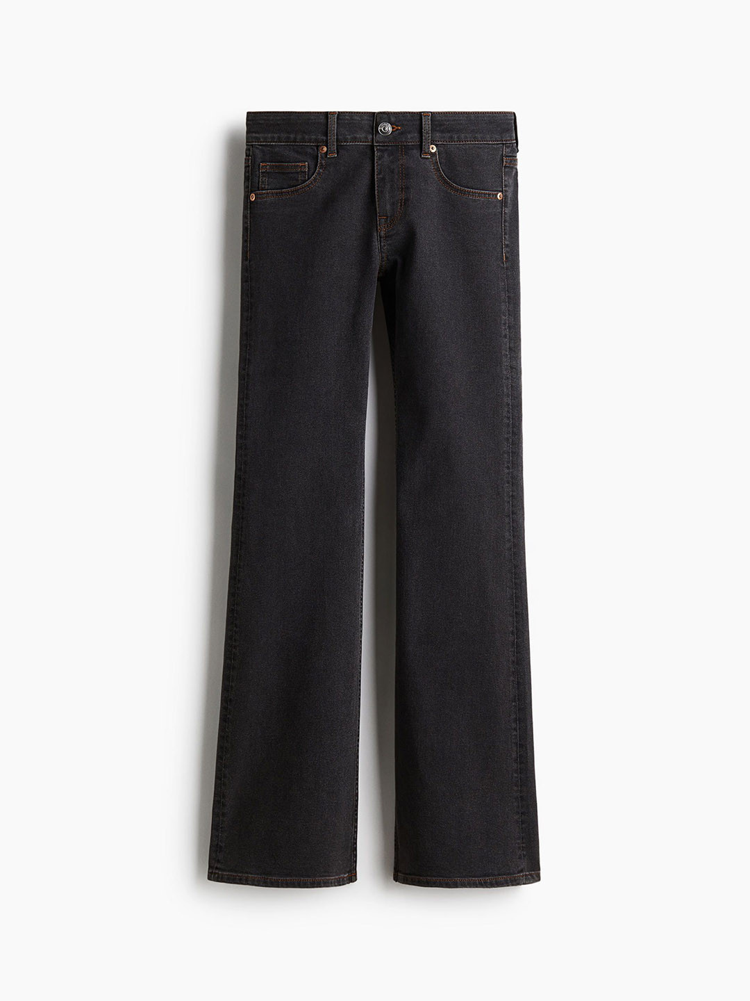

H&M Flared Low Jeans, Black