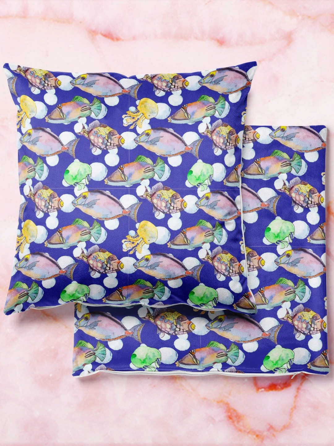 

ArtzFolio Multicoloured Set of 2 Square Cushion Covers, Multi