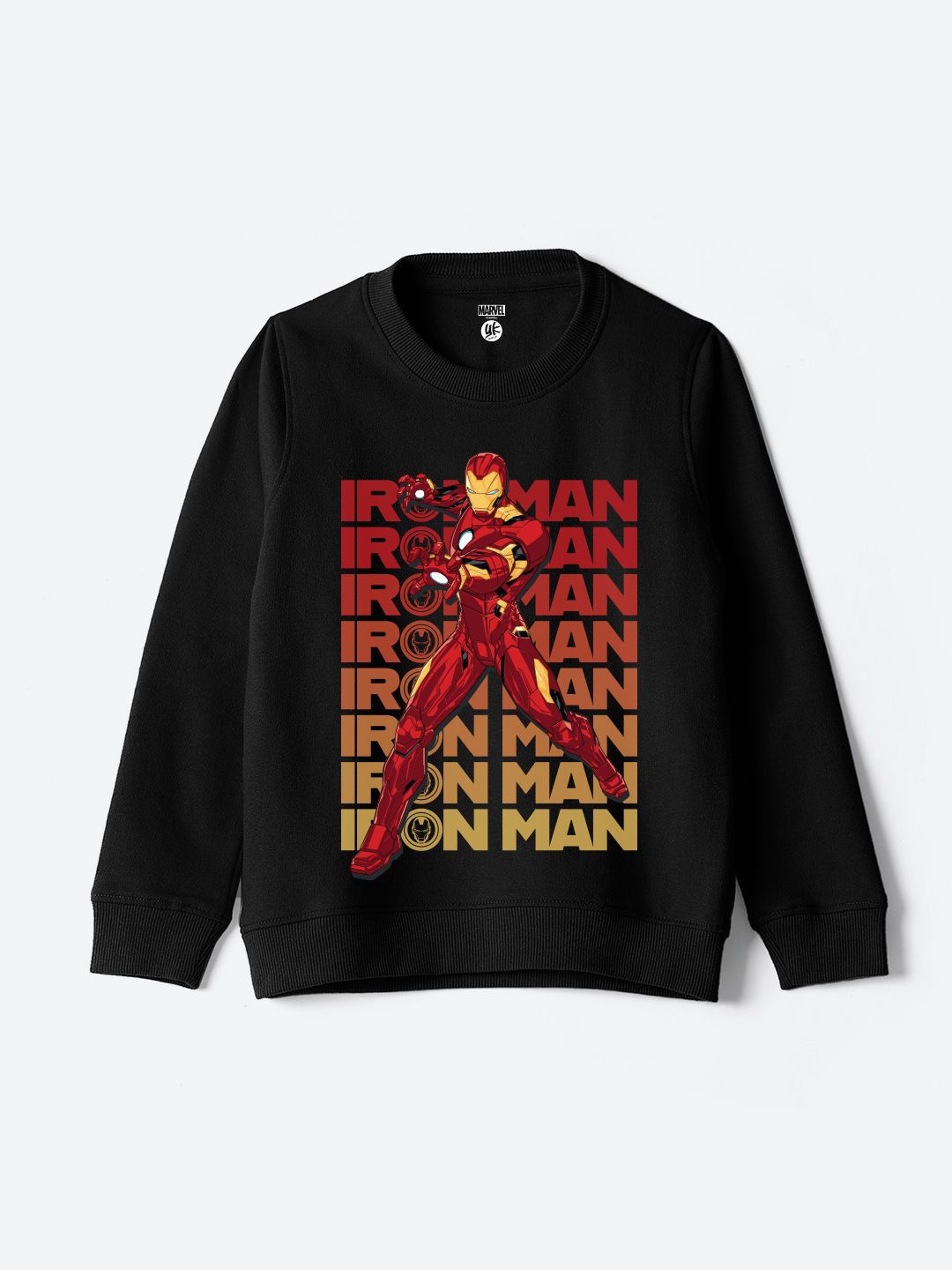 

YK Disney Boys Graphic Printed Round Neck Long Sleeves Sweatshirt, Black