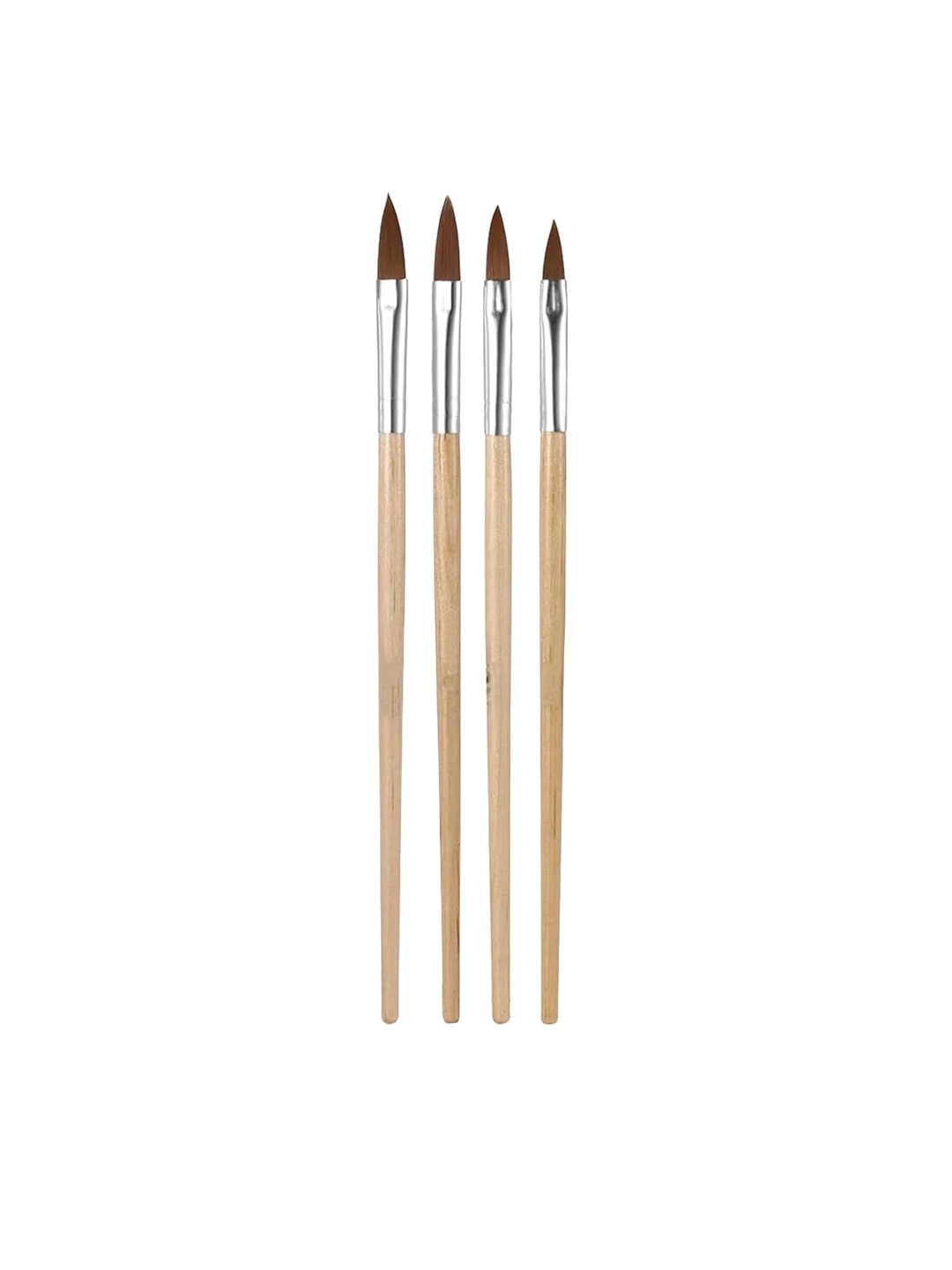 

Scheibe Set Of 4 Nail Art Brushes, Brown