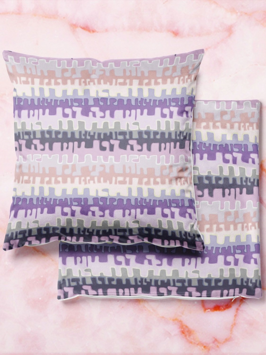 

ArtzFolio Multicoloured Set of 2 Square Cushion Covers, Multi