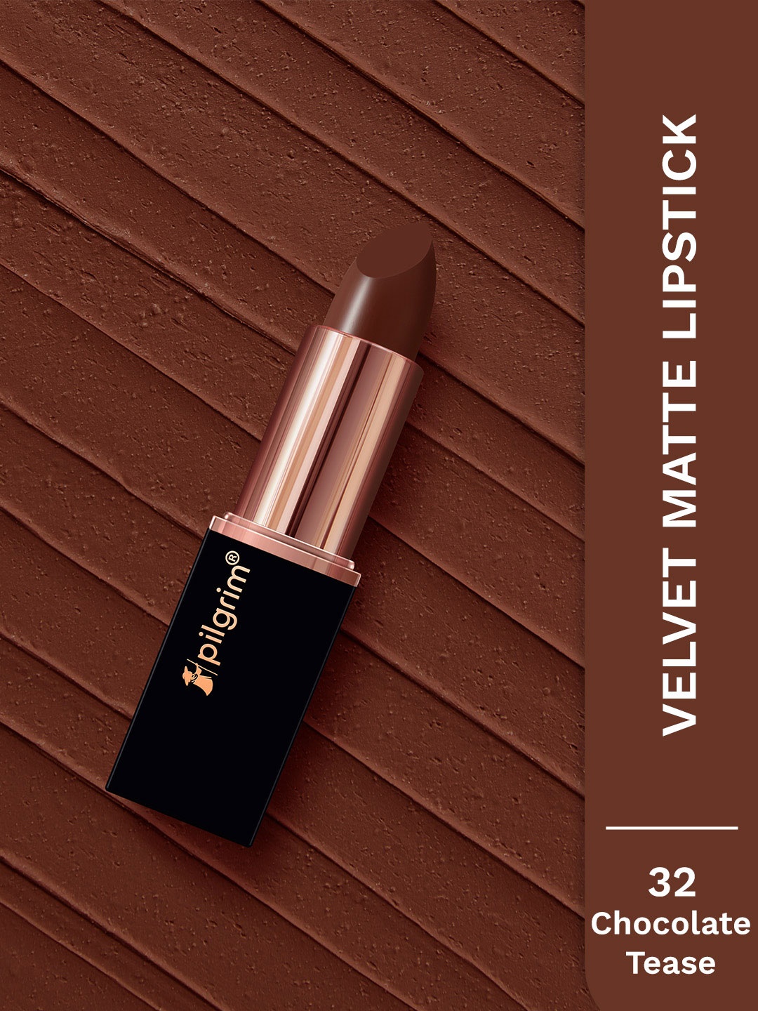 

Pilgrim Matte Bullet Intense Colour Transferproof Smudgeproof Lipstick-Chocolate Tease 32, Brown