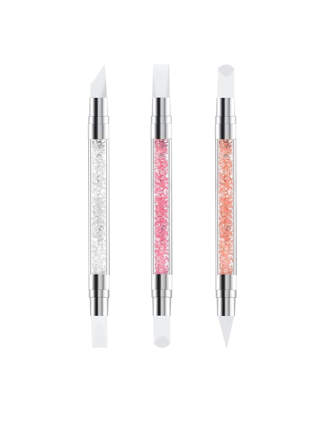 

Scheibe Set Of 3 Silicon Head Nail Art Pens, White