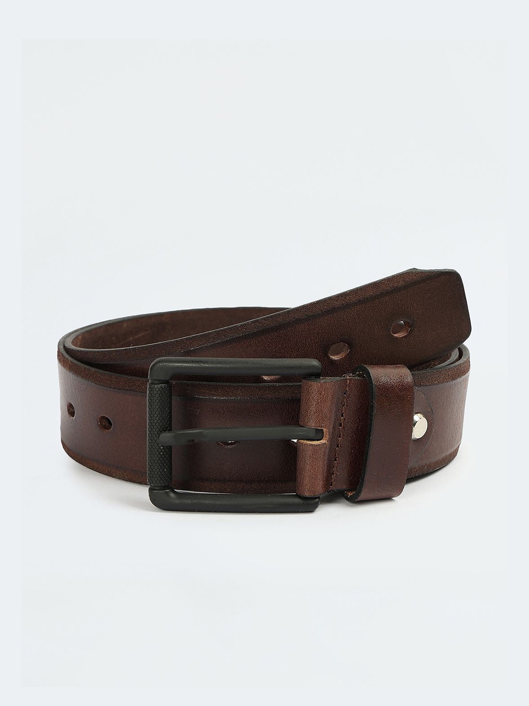 

max Men Leather Belt, Brown