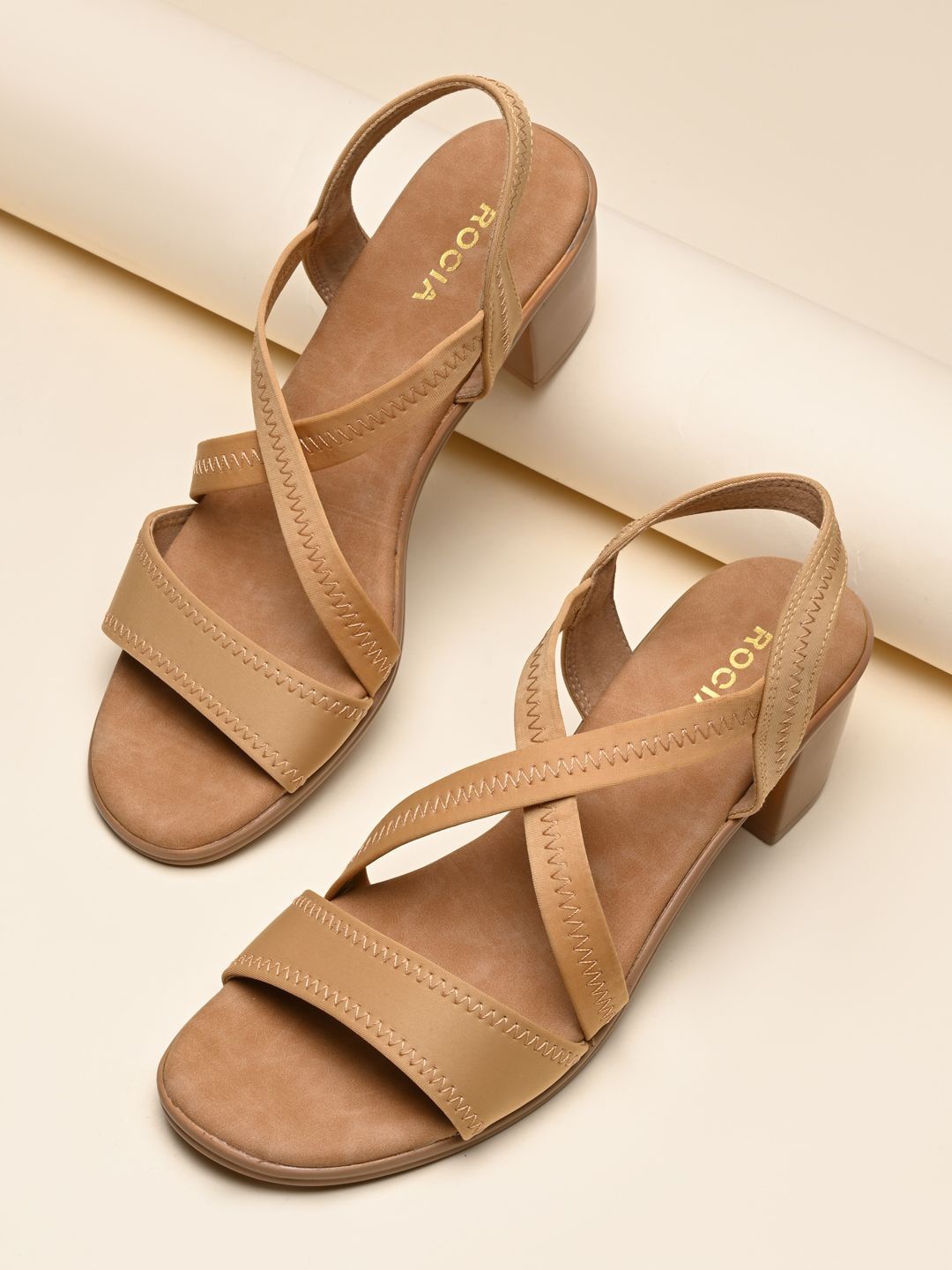 

Rocia Women Block Sandals, Beige