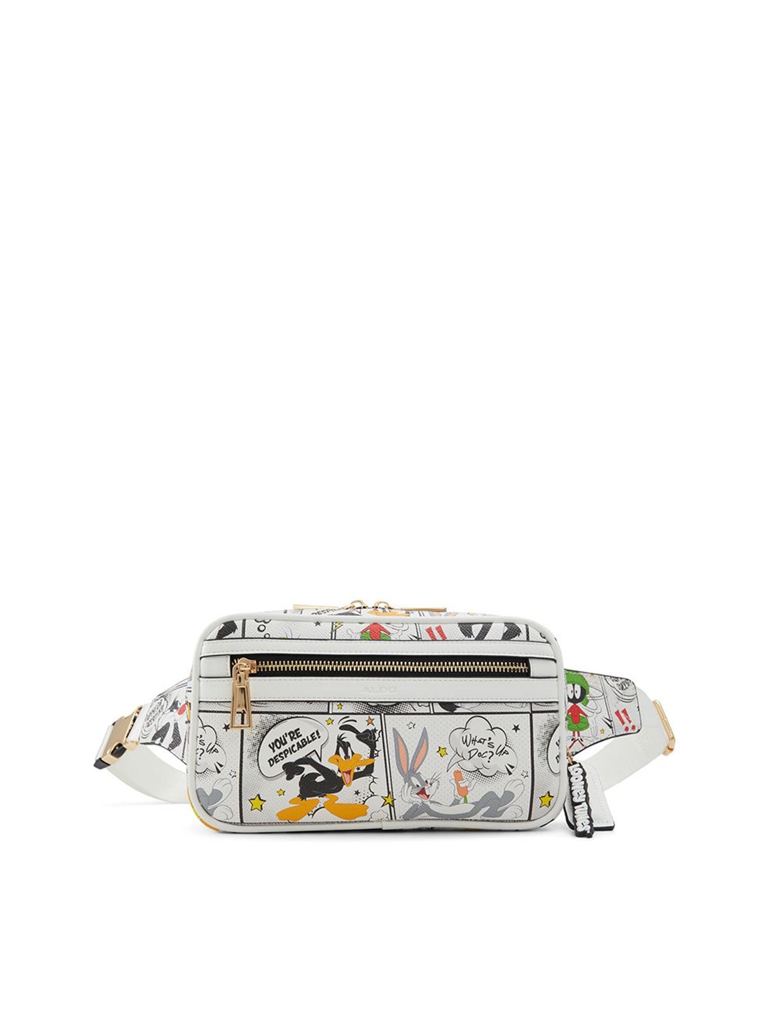 

ALDO Printed Waist Pouch, White