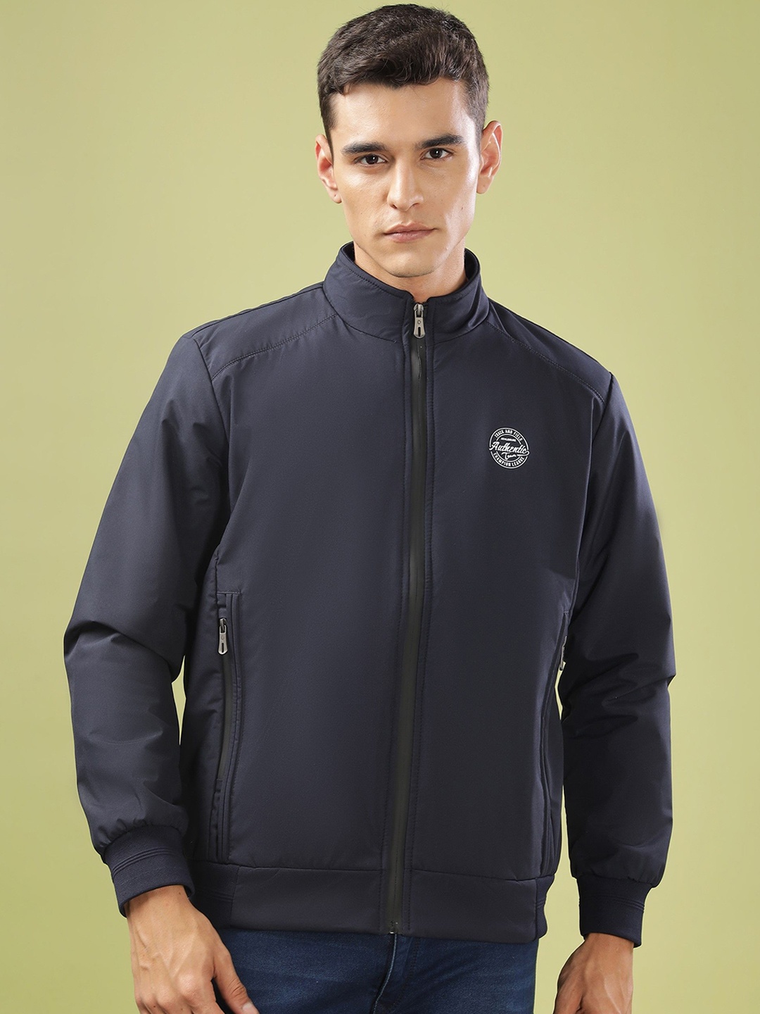 

Dollar Men Lightweight Bomber Jacket, Navy blue