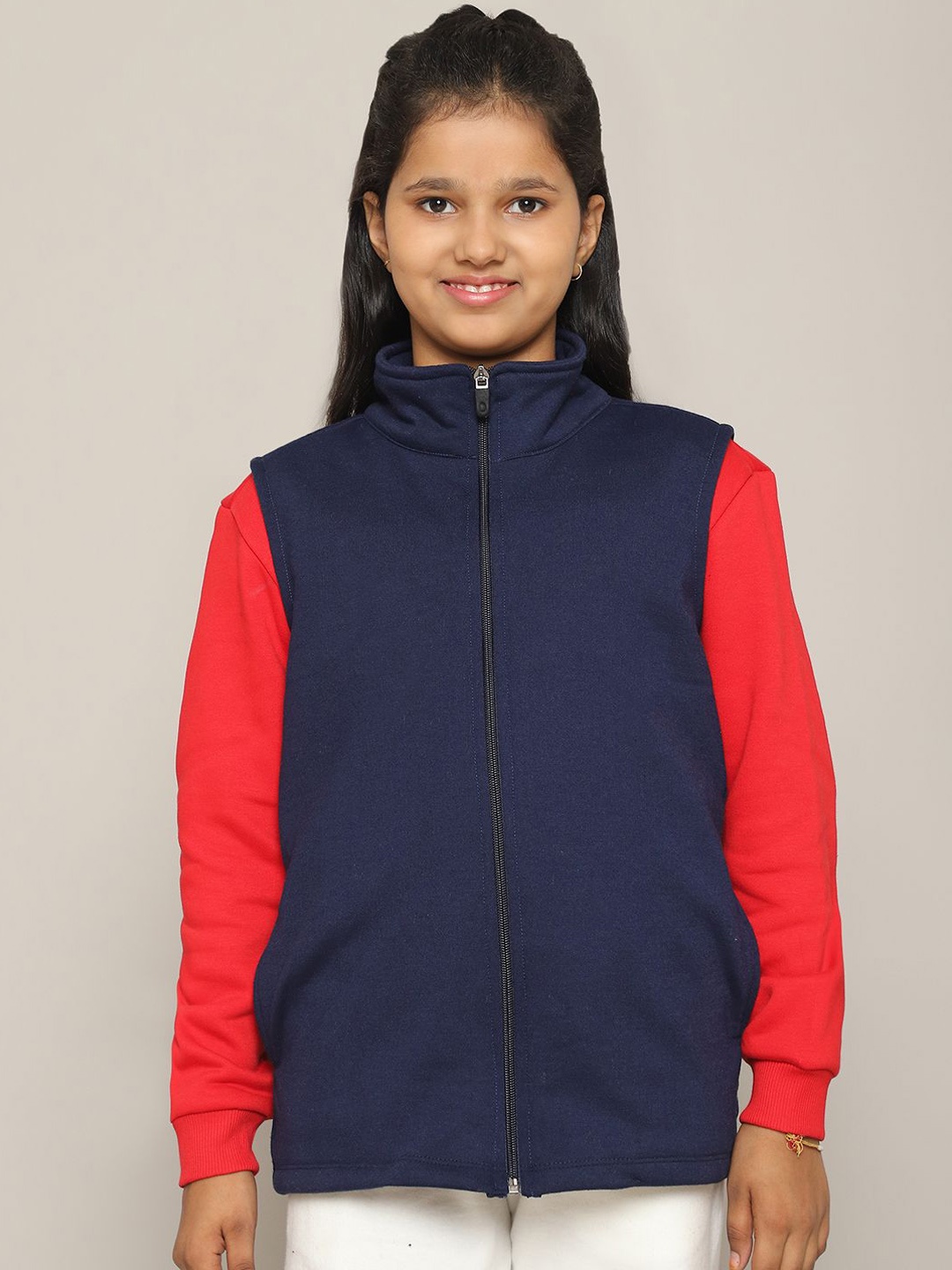 

Rute Girls Jacket, Navy blue