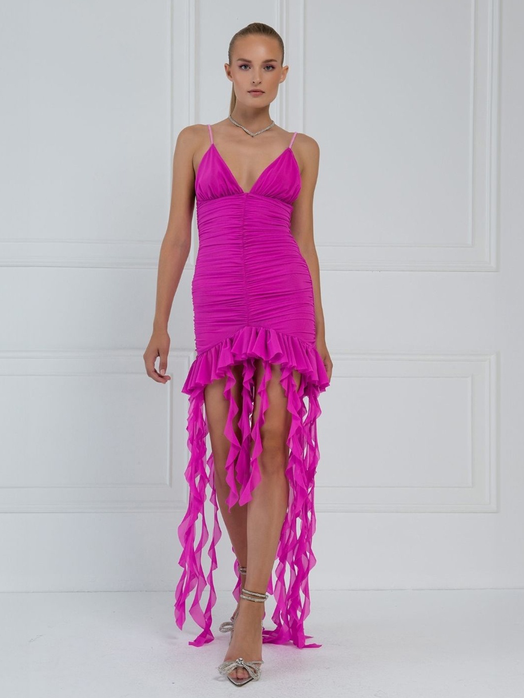 

KPOP Women Bodycon Maxi Dress, Pink
