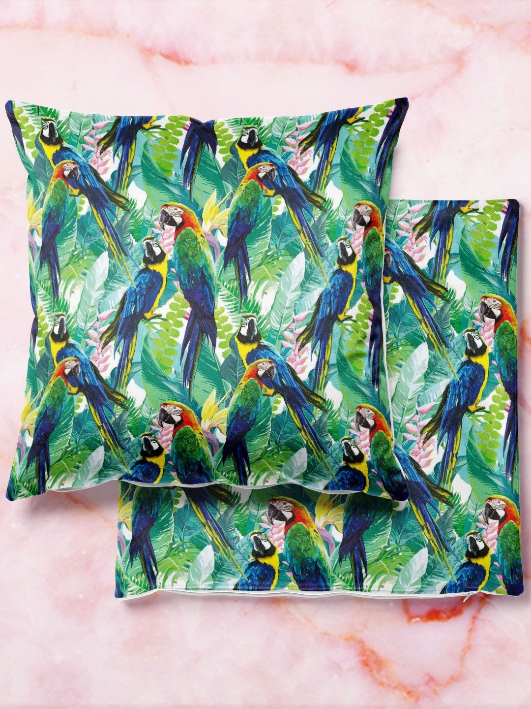 

ArtzFolio Multicoloured Set of 2 Square Cushion Covers, Multi