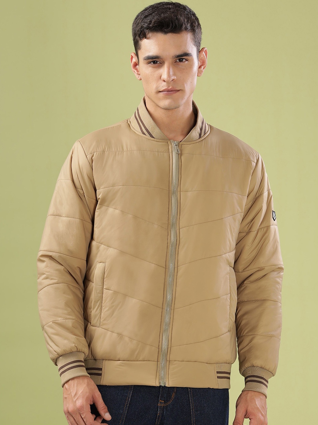 

Dollar Men Lightweight Bomber Jacket, Khaki