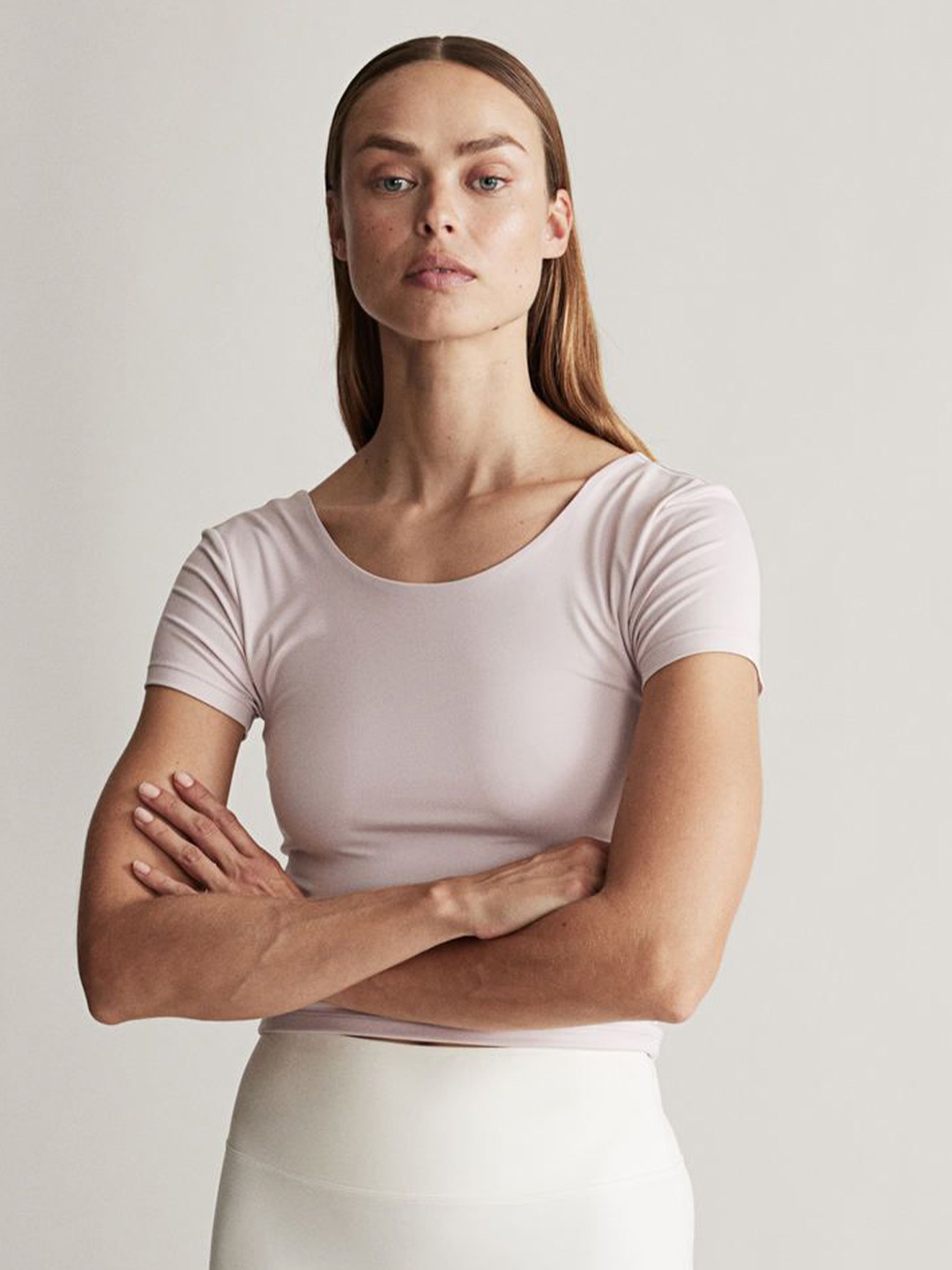 

H&M Sports Top In Softmove, Pink