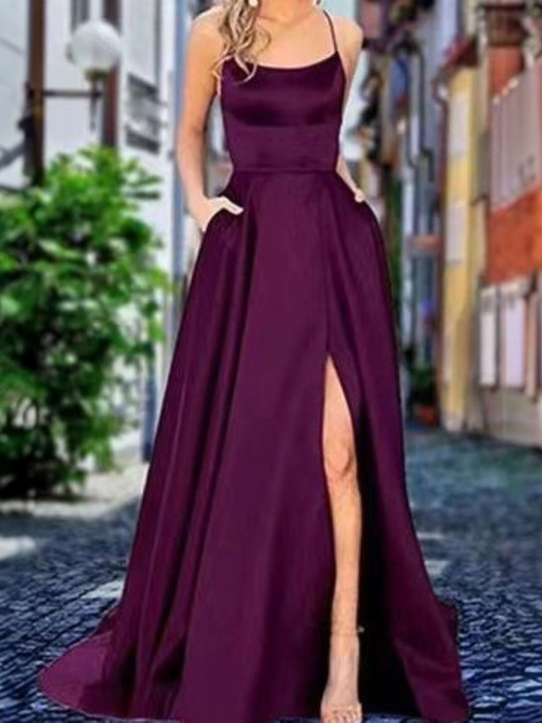 

StyleCast Women Fit and Flare Maxi Dress, Purple