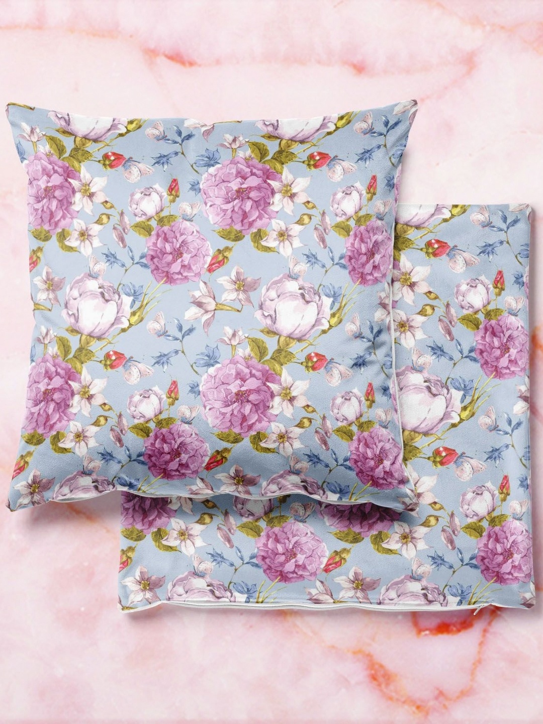 

ArtzFolio Multicoloured Set of 2 Square Cushion Covers, Multi