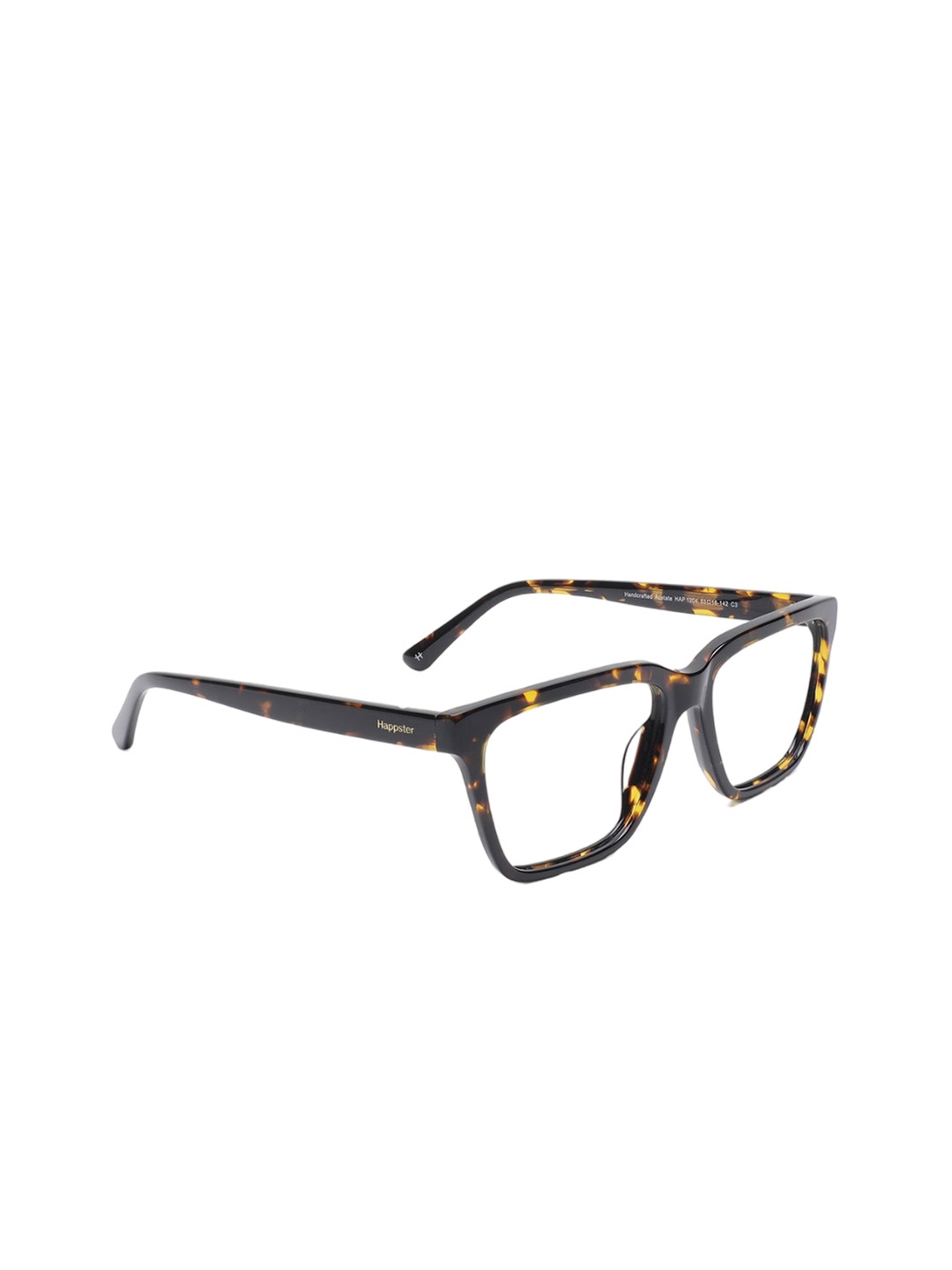 

Specsmakers Unisex Full Rim Rectangle Frames FSFBRTTO53HAP1204-Brown Tortise