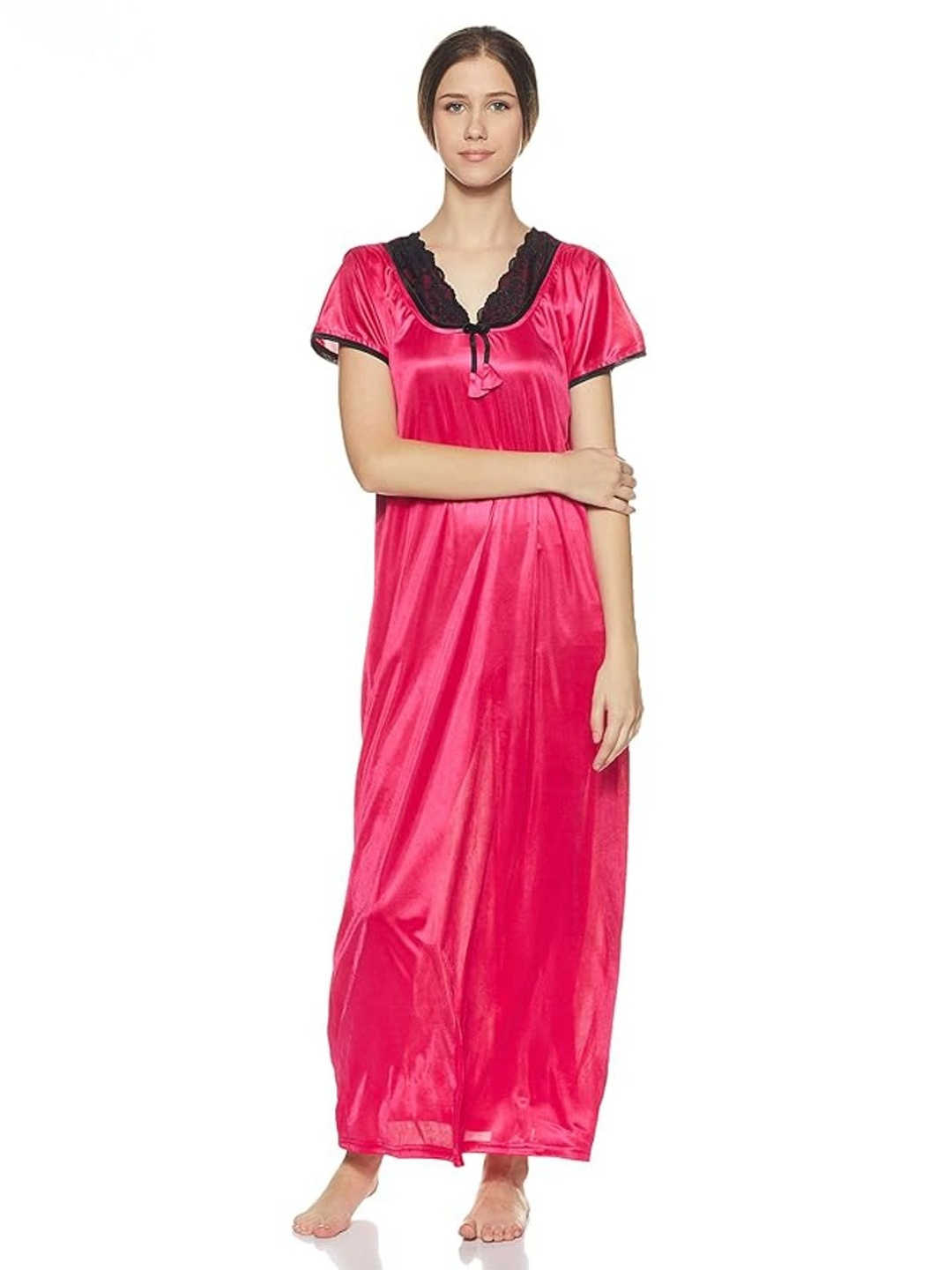 

Noty Women Lace Maxi Nightdress, Pink