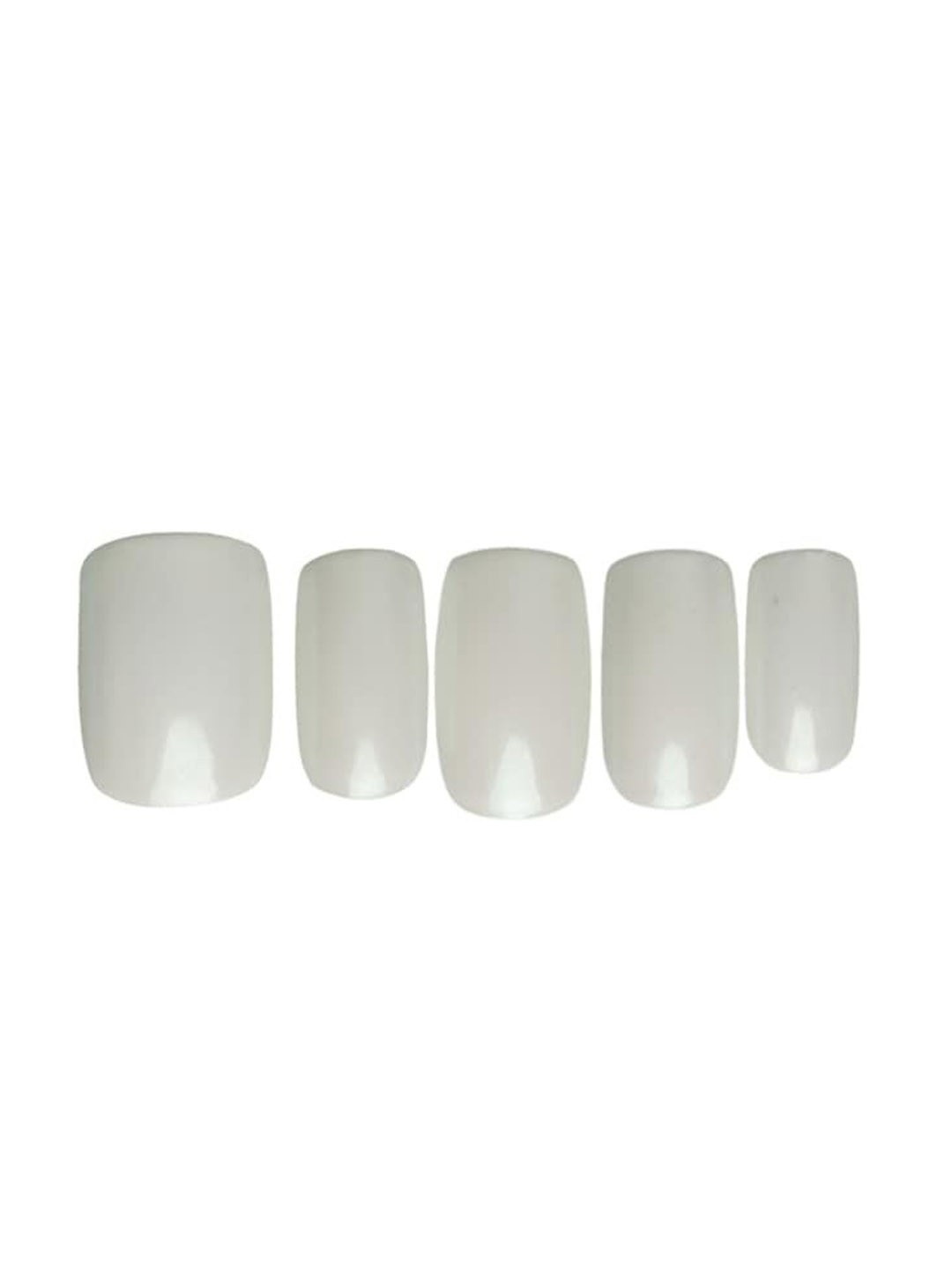 

SOEZI Set Of 24 Press On Artificial Nails, White