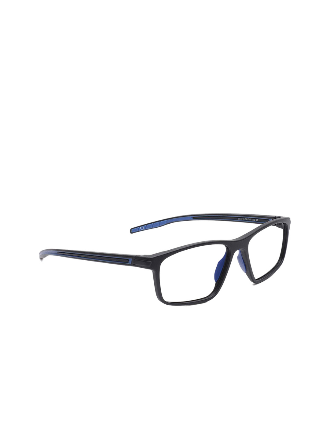 

Specsmakers Unisex Full Rim Rectangle Frames FSFBKMBL56SMO7710A2-Black Matt