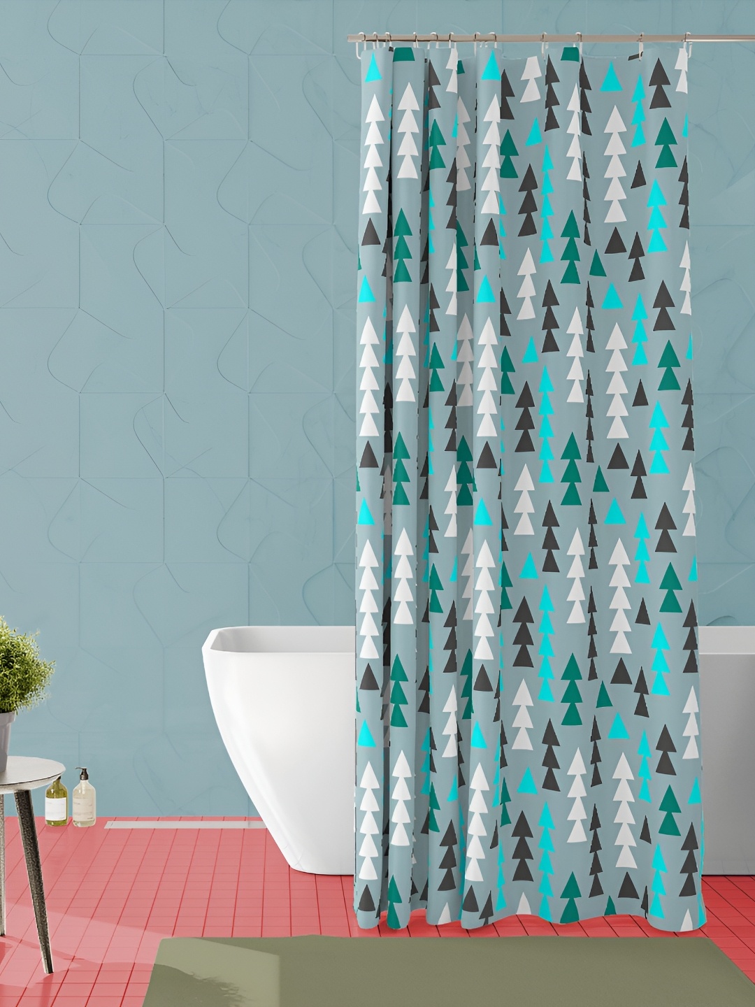 

ArtzFolio Single Piece Waterproof Polyester Shower Curtain, Multi