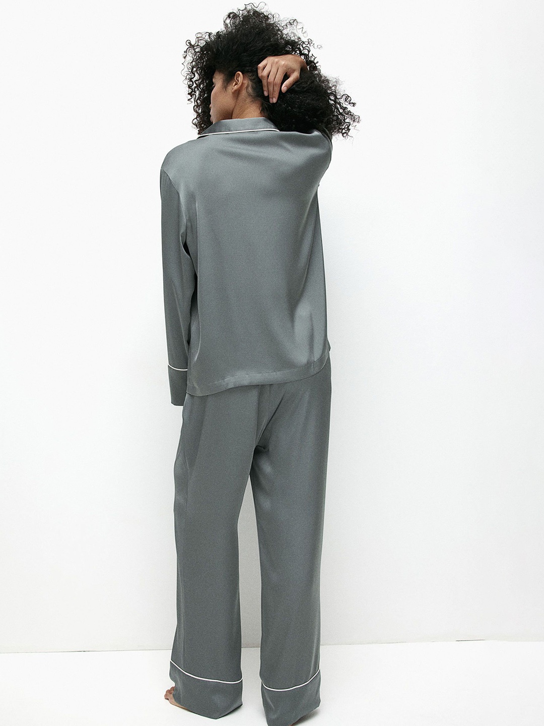 

H&M Satin Pyjamas, Grey