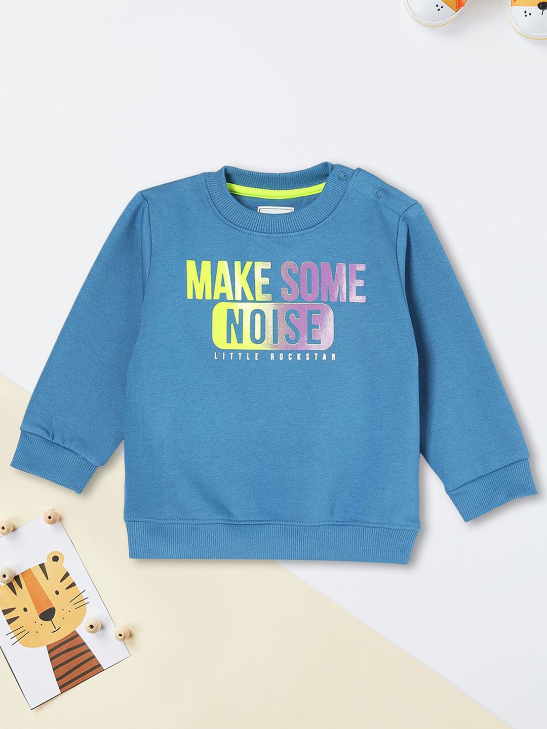 

max Boys Typography Printed Sweatshirt, Blue