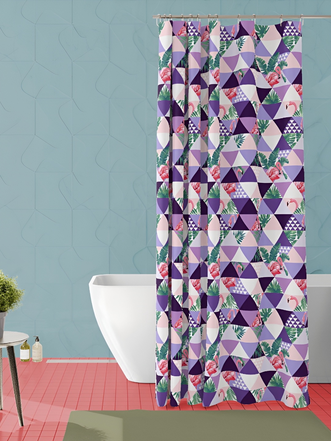 

ArtzFolio Single Piece Waterproof Polyester Shower Curtain, Multi