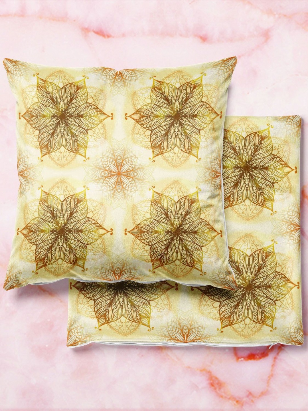 

ArtzFolio Multicoloured Set of 2 Square Cushion Covers, Multi