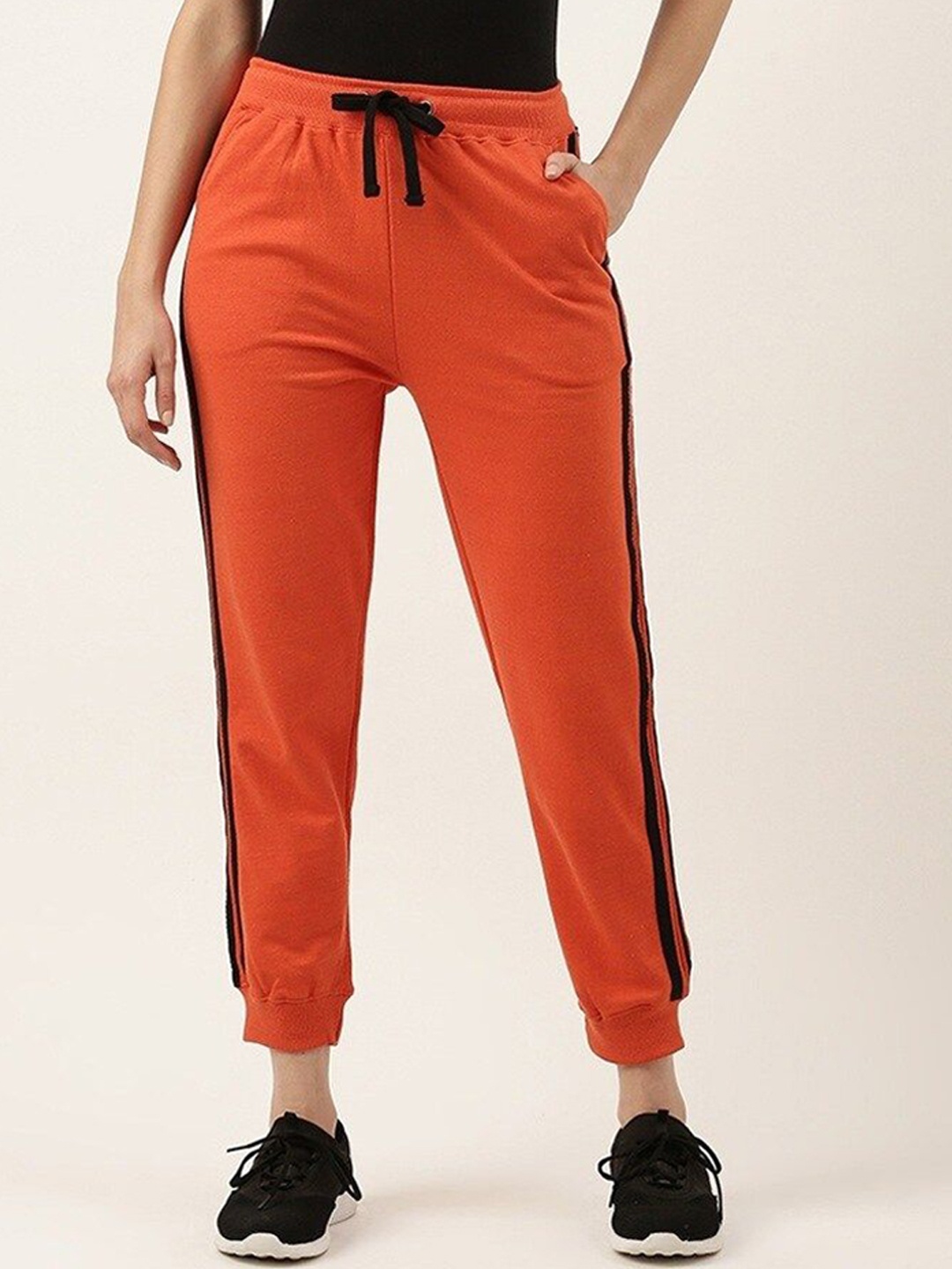

ARISE Women Mid-Rise Track Pants, Orange