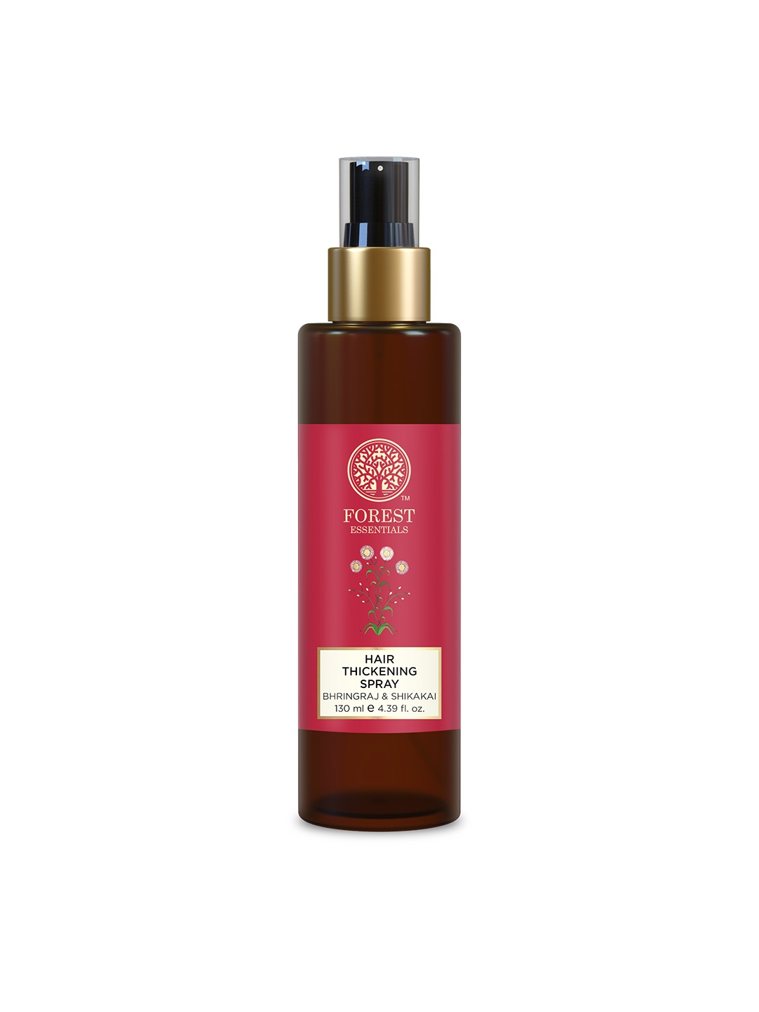 

Forest Essentials Hair Thickening Spray Bhringraj & Shikakai For Hair Fall Control - 130ml, Brown