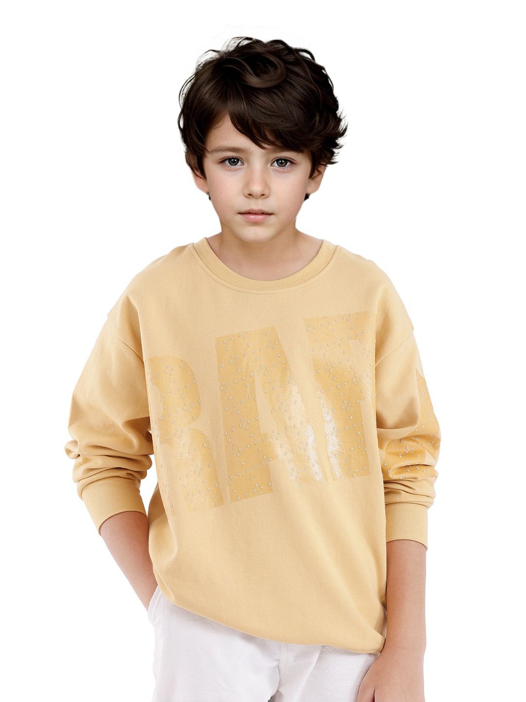 

Rare Ones Boys Gel With Hd Print Sweatshirt, Yellow